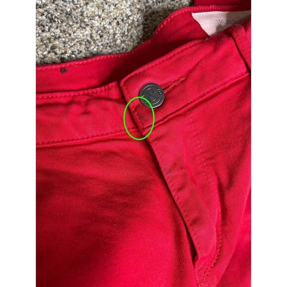 TREASURE & BOND Size 29 Red Stretch jeans Mid Rise Stretch - Picture 7 of 11